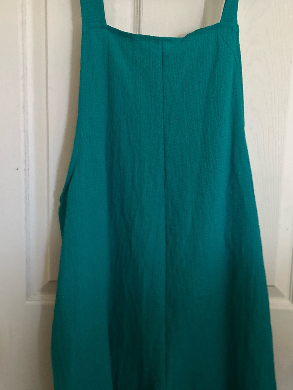 Amazon Teal Tie-Shoulder Short Romper. NWOT - Picture 4 of 12